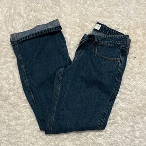 Hollister Low-Rise Baggy Dark Indigo Jeans